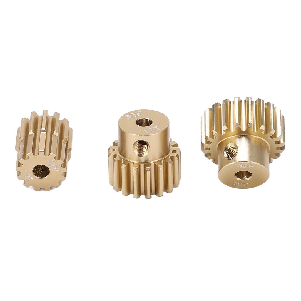 RC 32P Motor Pinion Gear 13T 17T 20T 3.175mm Shaft Pinion Gear Set for 1 10 RC Car Brushless Brush Motor