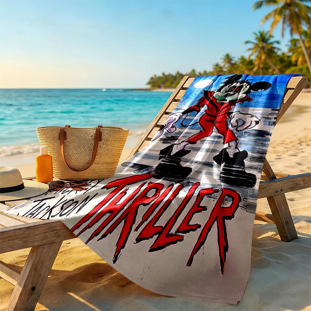 Michael Jackson Beach Towel Super Soft Microfiber Quickdry Fabric Comfortable Lightweight Perfect for Traveling Yoga Camping and Swimming