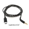 Durable Cable for B&W P7 Headphone Extension Cord Nylon/TPE Wire Improve Your Listen Experience Hifi Sound Cord 120cm