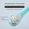 1Pc Tongue Cleaning Dual Purpose Tongue Coating Brush Cleaner Silicone Scraper For Adult Deodorizing Tongue Scraper Oral Care