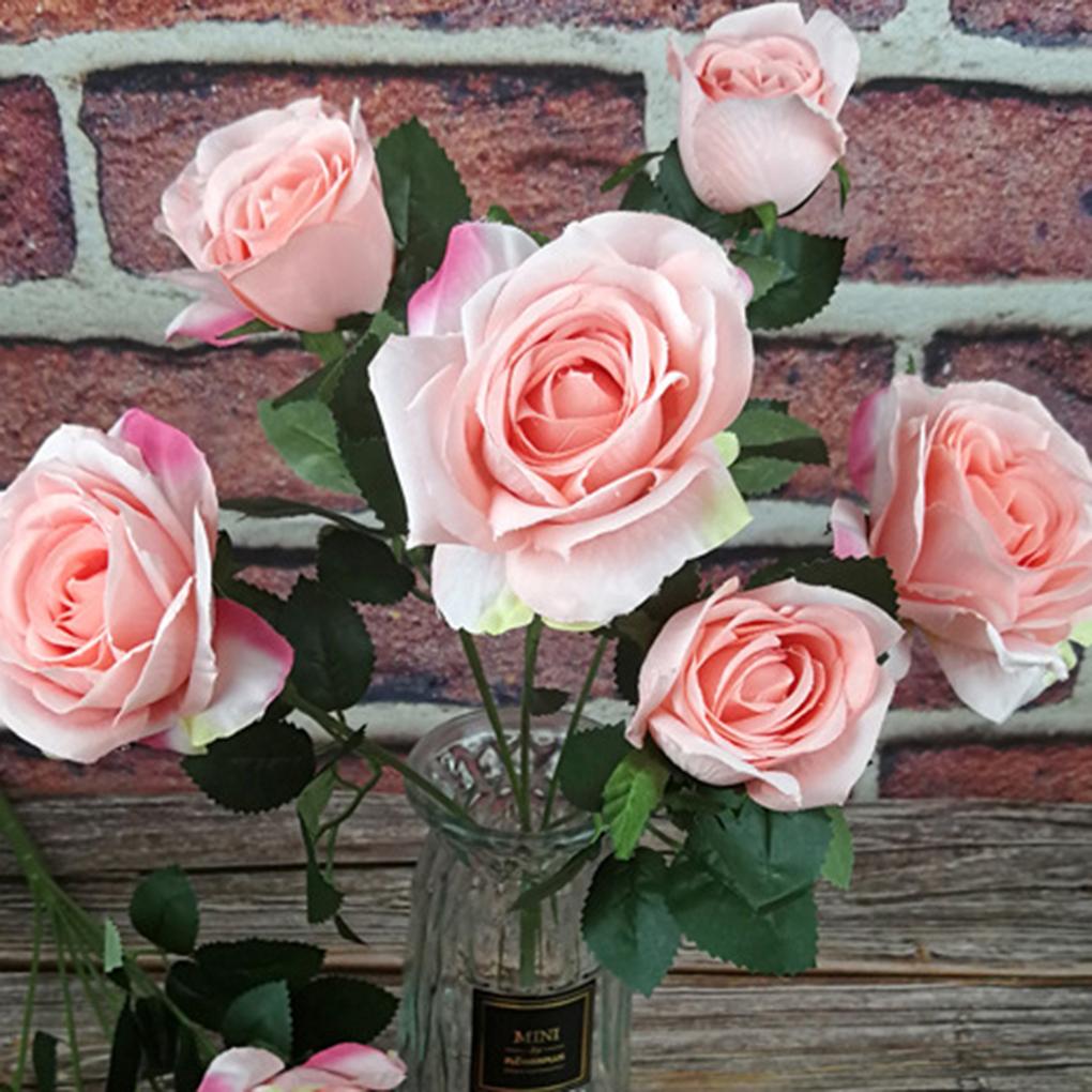 1шт. Искусственный цветок розы для дома, свадьбы, гортензии, декора, свадебного букета