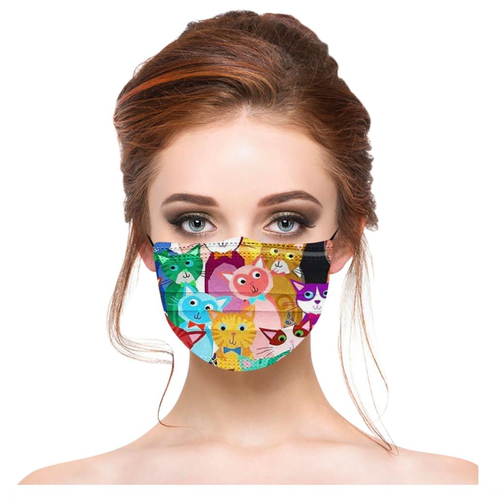 10PCS Adult's Mask Disposable Face Mask Industrial 3Ply Ear Loop