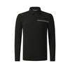 Golf Series Fashion Casual Sports Versatile Elastic Comfortable Warm Knitted Long Sleeve Polo Shirt Men Tops A11M545220FBK
