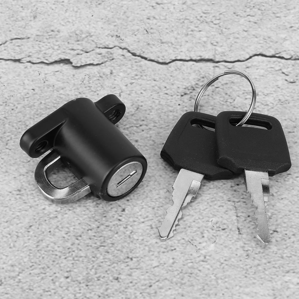 Universal Helmet Lock Hanger Hook Kit with 2 Keys for Motorcycle Motorbike Bike