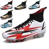 New Foreign Trade Football Shoes, Boys' High-top AG Spikes, Youth Middle School Students' Competition Training Shoes, Large Size