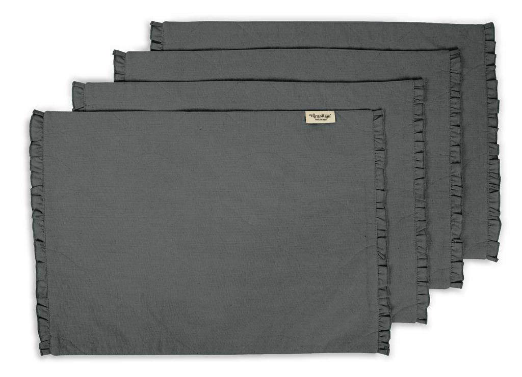 Vargottam Черный домашний декор, двусторонний декор стола, оборки, салфетки, двусторонний обеденный коврик-набор