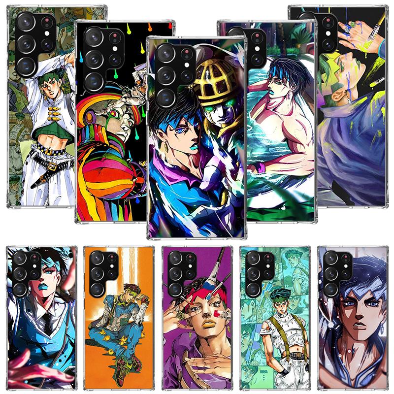 Чехол для телефона JoJo's Bizarre Adventure Рохан Кисибэ для Samsung Galaxy S26 Ultra S23 S24 S25 Edge S20 FE S21 S22 Plus Мягкий чехол с принтом