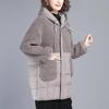 Cotton Clothing Women's Mid-length Cotton New Thickened Cotton Clothing Korean Style Loose Large Size Mother's Imitation Lamb Wool Coat