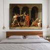 Classical The Oath of the Horatii Oil Painting Poster Jacques-Louis David Prints Wall Art Vintage Canvas Painting Home Decor