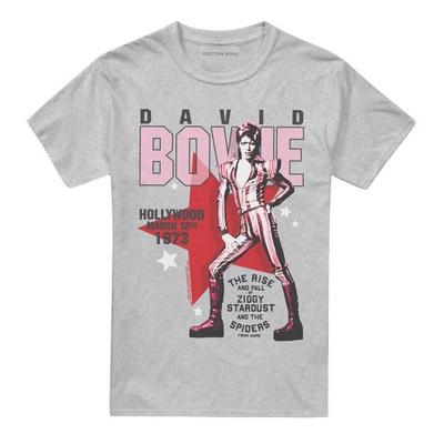 David Bowie Унисекс Взрослая футболка в голливудском стиле Зигги Стардаст