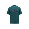 Reebok Letter Print Casual Sports Knit Short Sleeve T-Shirt Unisex Tops Green 24SRC411UGL7