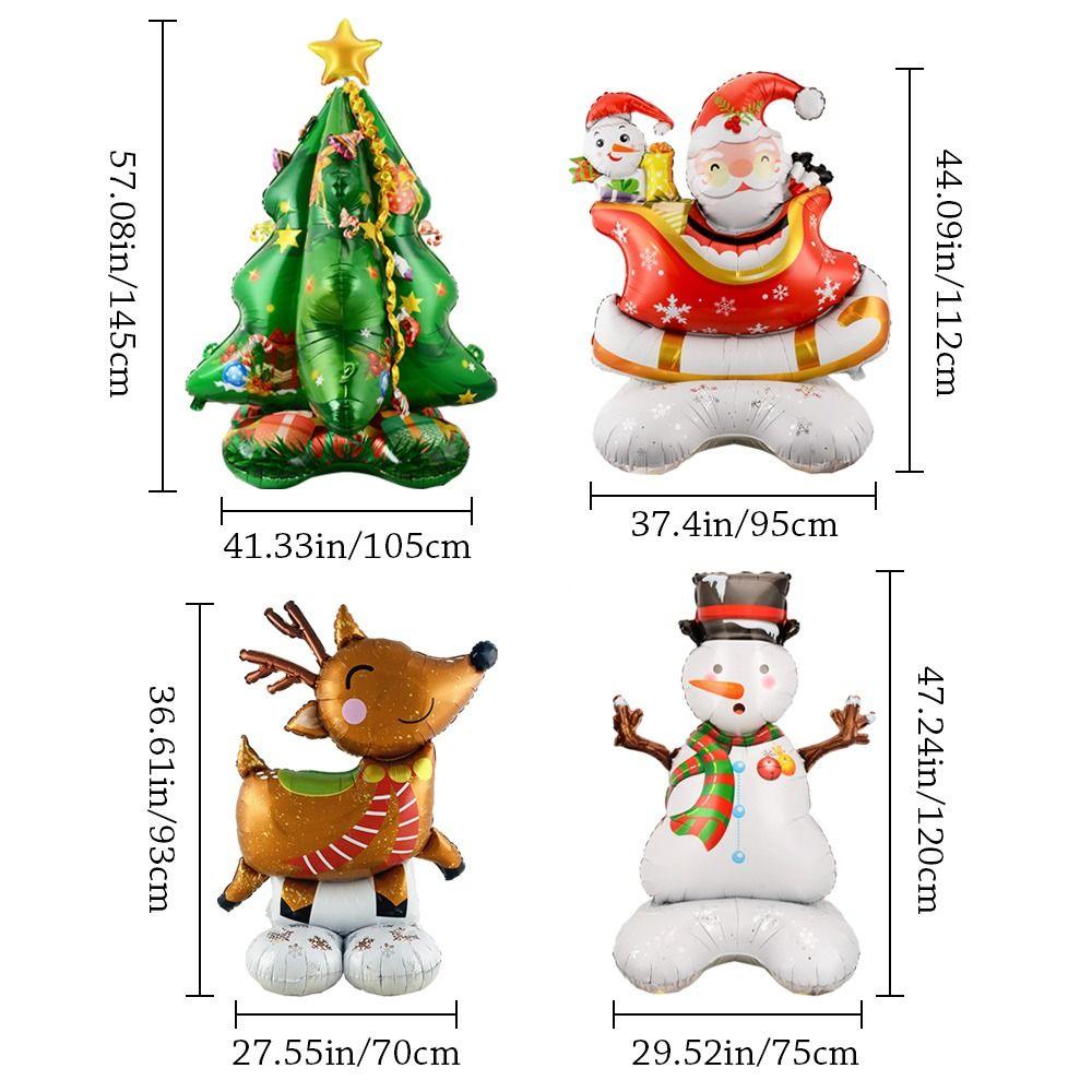 Снеговик Рождественская вечеринка Украшение Санта-Клауса Украшение дома Рождественский стоячий воздушный шар