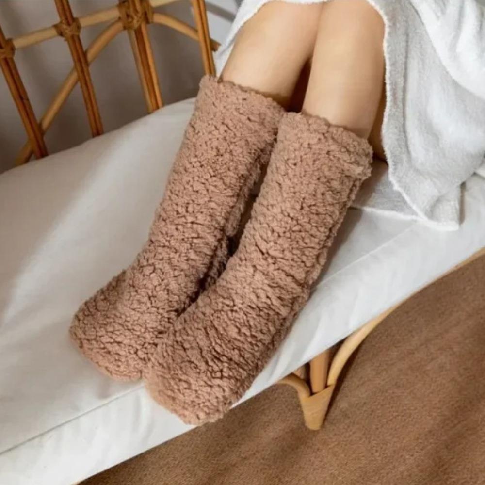 Fluffy Thick Thermal Socks Plush Fleece Sock Women Kawaii Thickened Floor Socks  Gifts
