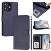 Happy Heart Pattern Magnetic Closure Vegan Leather Phone Case With Wrist Strap For ZTE Blade A56 4G