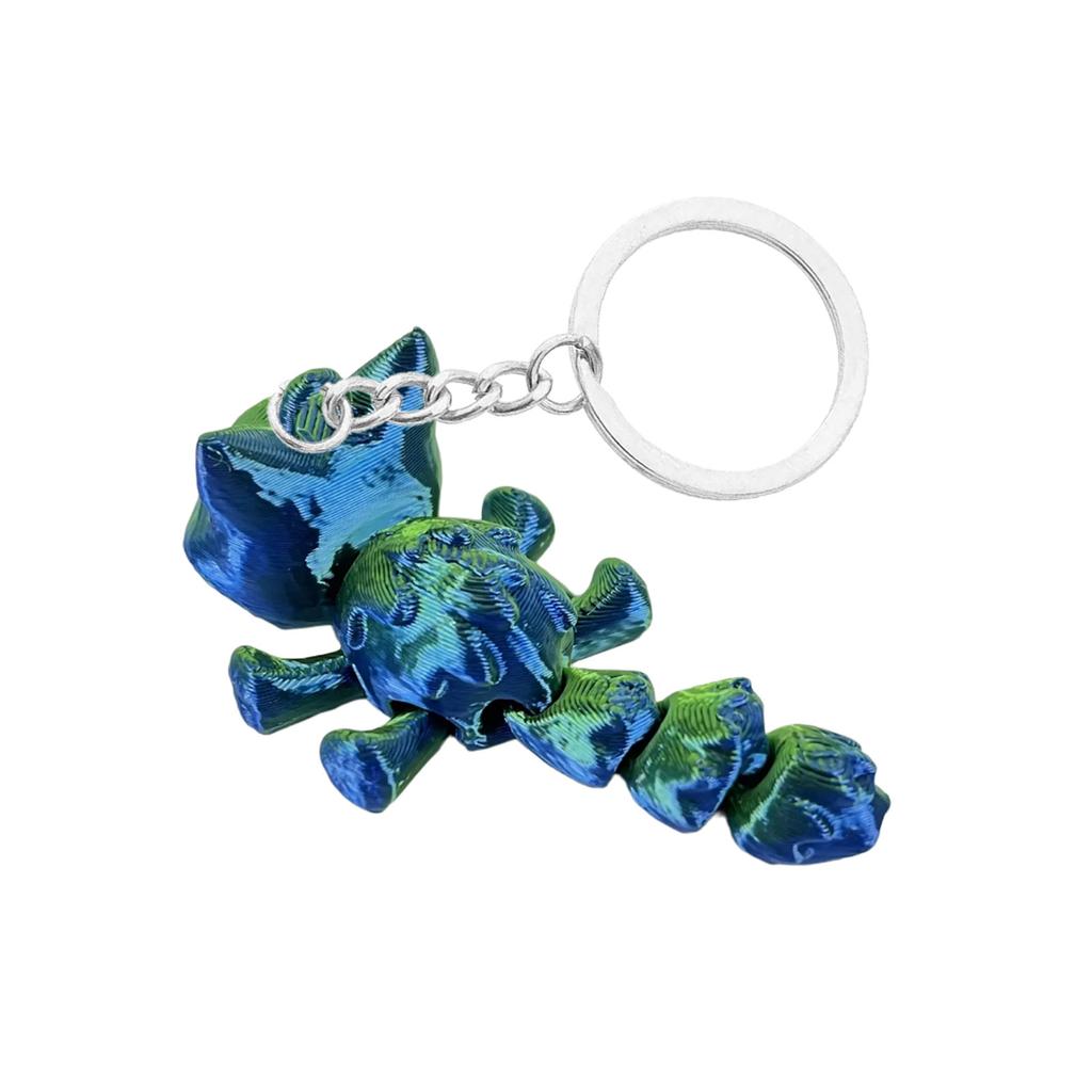 Уникальный брелок-подвеска в виде кошки, напечатанный на 3D-принтере, прочный брелок-подвеска в виде кошки, легкий брелок с исключительной детализацией