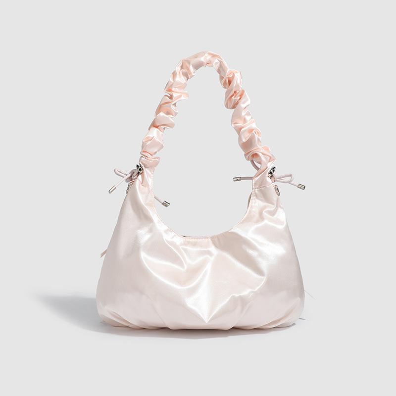 Сумка Sweet Maiden Bow Cloud, симпатичная универсальная плиссированная сумка-тоут на одно плечо, подмышечная сумка