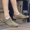 38-46 Men's Plus Size Fashionable Outdoor Casual Shoes Handmade Breathable Casual Shoes One Foot Lazy Shoes