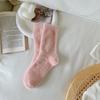 Bulk 1/3Pairs New Women Solid Cozy Mink Velvet Socks Winter Hosiery Thicken Warm Sleep Bed Floor Home Fluffy Sock Harajuku Socks