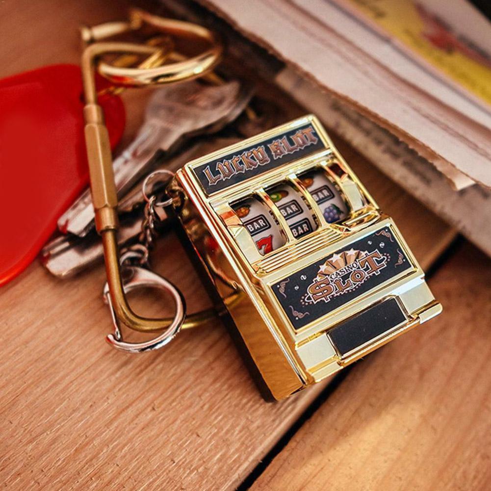 Простая мода играбельный мини-фруктовый автомат брелок кулон качающийся симулятор лотереи музыка Ma V1O1