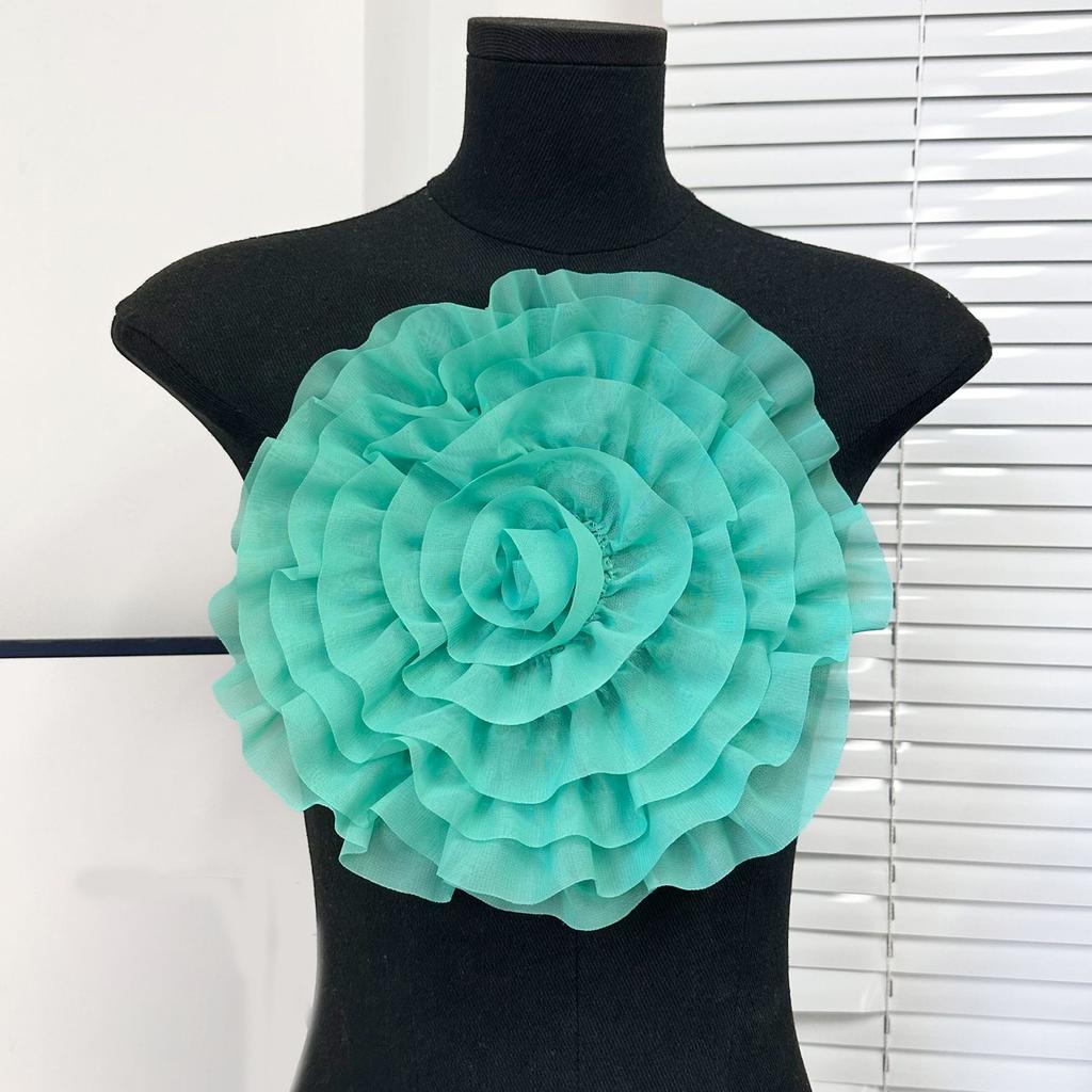 Eye-Catching Oversized Flower Applique for Clothes Hat Sewing Patches DIY Scarf Wedding Dress Decors Accessories