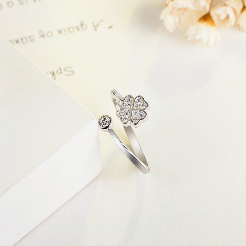 BELLA BOX Хорошие продавцы кольцо на палец женский стиль для делового подарка на годовщину Lucky Clover простой подарок