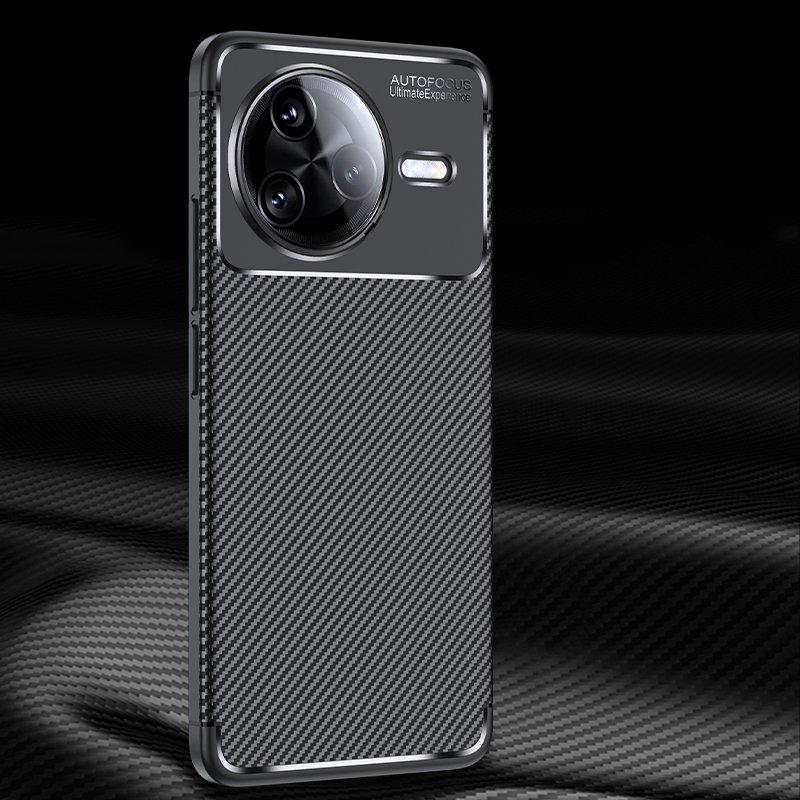 Чехол-крышка для Poco F7 Pro Чехол-бампер Poco F7 Pro Роскошный Бизнес Мягкий Углеродное Волокно Защитный Чехол для Телефона Poco F7 Pro