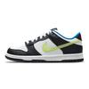 Dunk Low GS White Light Lemon Twist Kids Sneakers Black Signal-Blue DQ0977-100