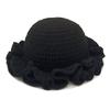 New Trend 2025 for Party Cross-Border Fashionable and Versatile Crocheted Ruffled Woolen Hat New Product Ruffled Hat