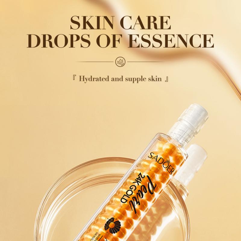 24K Gold Pearl Collagen Water Light Serum SADOER Увлажняющая и увлажняющая