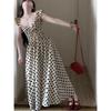Sweet Polka Dot Dress Women's Summer Gentle Wind Princess Dress Small Waist Long Dress