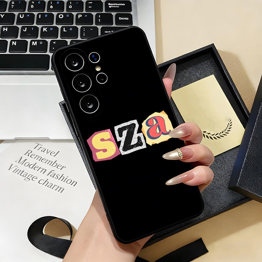Singer SZA Lana Phone Case For Samsung S26 S25 S24 FE S23 S22 S21 Plus S20 Ultra Note20Ultra Black Soft Shell