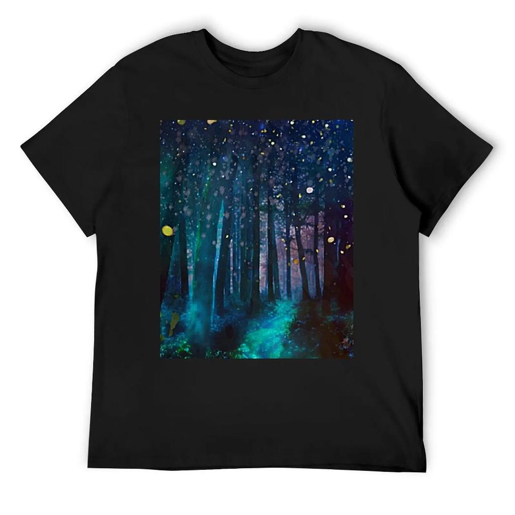 Футболка Firefly Forest Аниме Простая мужская дизайнерская одежда