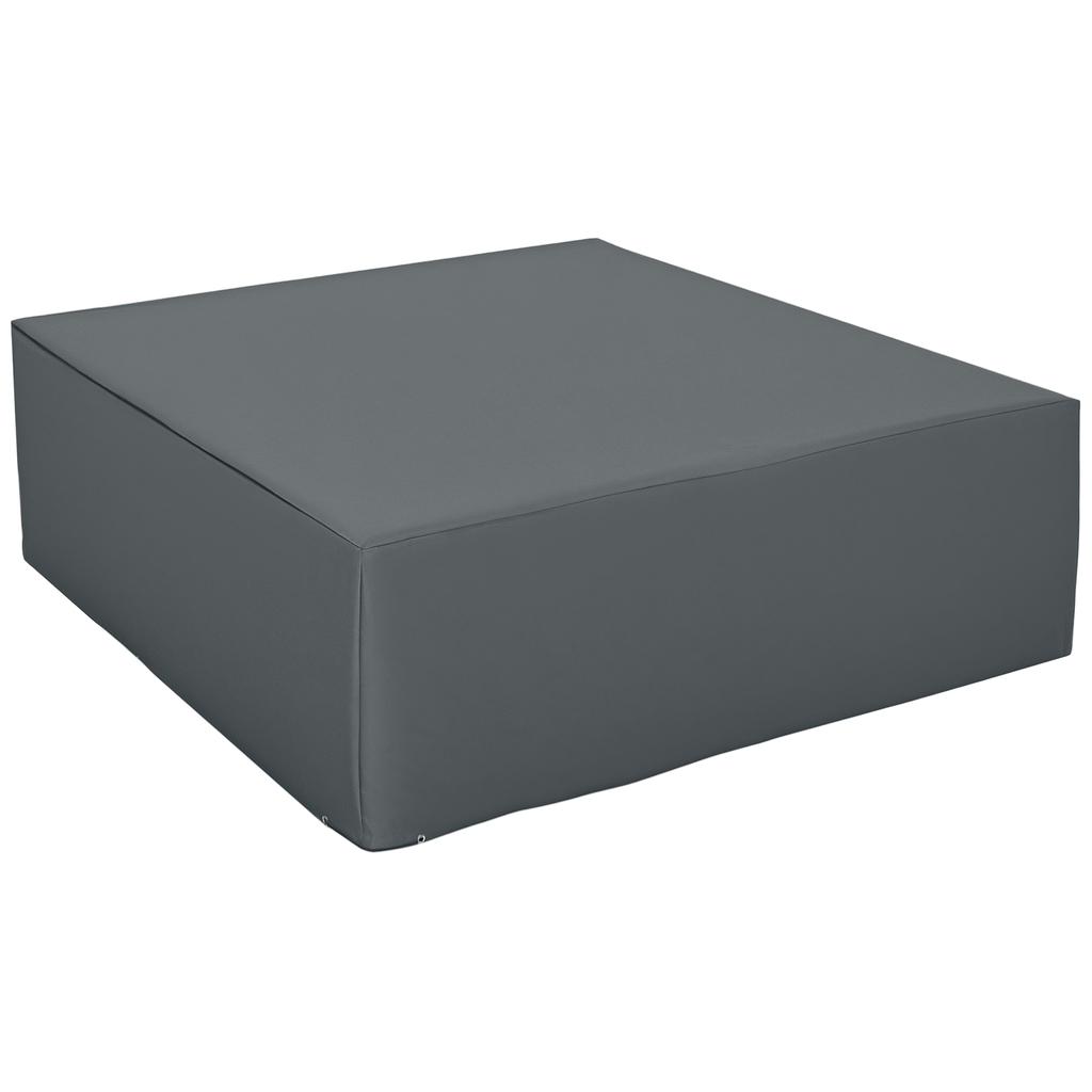205x192cm Outdoor Garden Rattan Furniture Protective Cover Water UV Resistant Grey