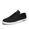 Fashion Black Canvas Breathable Men Shoes Trendy Flats Male Sneakers Outdoor Fashion Lace Up Casual Vulcanized Mens Sport Shoes