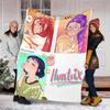 1pc KPop8 Theme Blanket - Digital Print, Polyester, Cozy for All Seasons, Perfect for Outdoor, Camping, and Travel