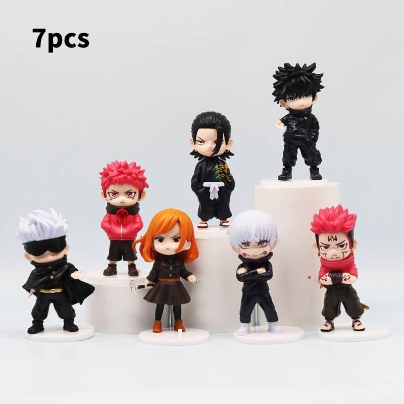 Premium Q Version Jujutsu Kaisen Pvc Figurines Collection Of Gojo Satoru Yuji Itadori Nobara Kugisaki And Others With Intricate Details