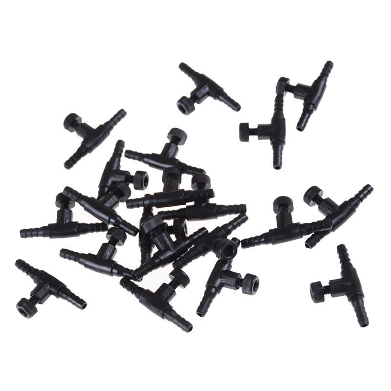 20 шт. 4 мм Аквариум Аквариум Регулировка Воздушной Линии Трубки Клапаны Контроля Расхода Объема Лучшее Качество