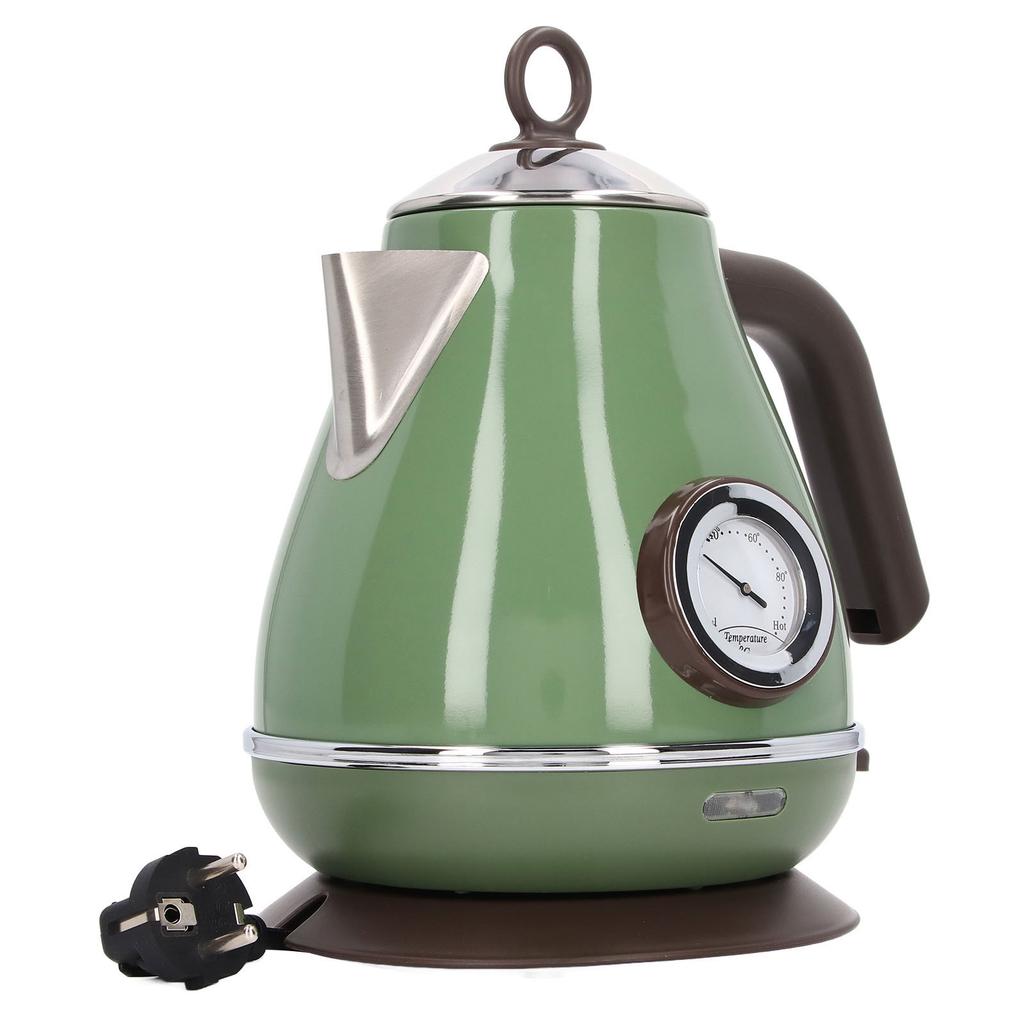 Electric Water Kettle Temperature Display Retro Paint Electric Kettle with 360 Degree Rotating Base