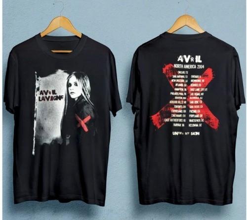 Новая хлопковая унисекс футболка Avril Lavigne, все размеры, 22D598
