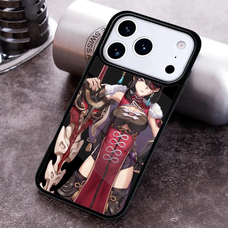 Чехол для телефона Genshin Impact Бейдоу для iPhone 17 16 15 Pro Max Air 14 13 12 11 Plus Ударопрочный чехол