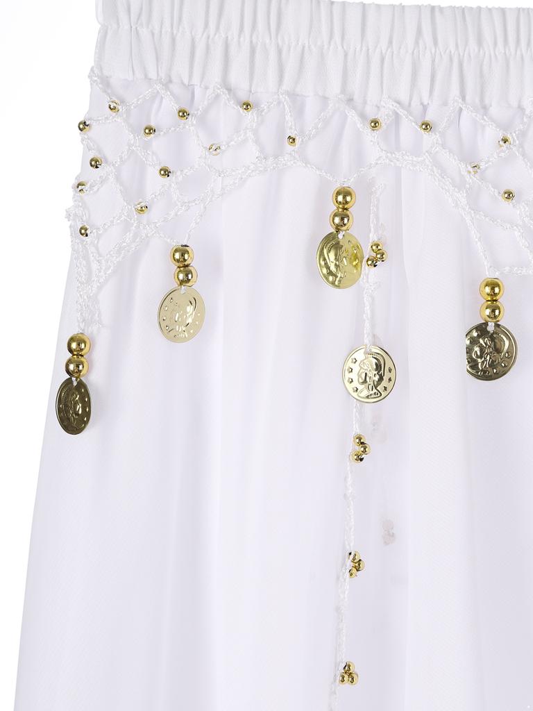 Одежда для танца живота Костюм для восточного танца Укороченный топ для танца живота и шифоновая юбка, расшитая бисером