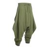 Мужские штаны-шаровары Повседневные с кулиской Свободные хлопковые штаны с заниженным шаговым швом для хиппи Уличная одежда Пляж