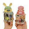 Bpas Frees Childrens Rabbit Figure Design Drinking Bottle With Carry Handle And Simple to clean Drinking Lip