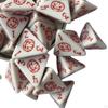 Набор из 25 кубиков D4, многосторонний акрил для карточных игр