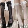 Japanese-Style JK Lace Bowknot Calf Socks | Lolita Soft Girl Ruffle Thin Socks