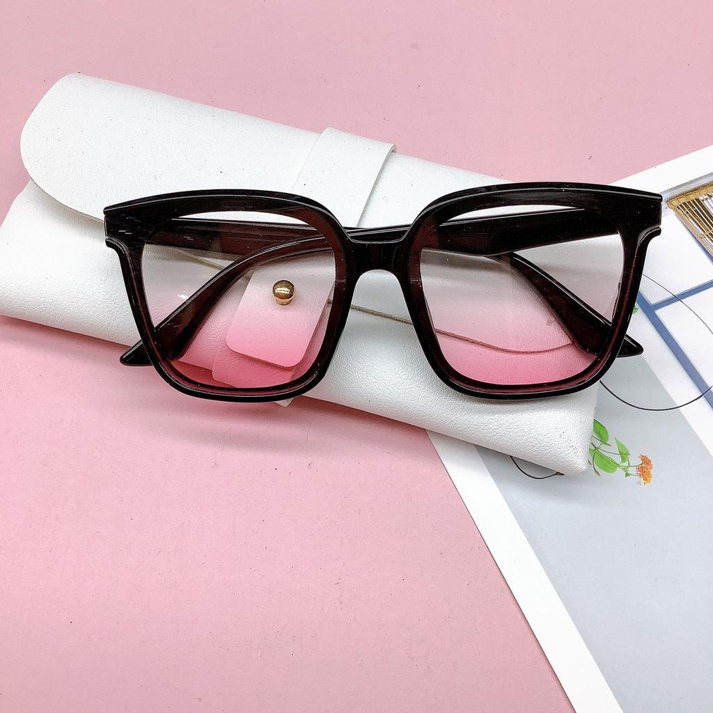 Детские солнцезащитные очки в персонализированной коробке, модные корейские солнцезащитные очки цвета океана для мальчиков и девочек, вогнутая форма для путешествий для детей