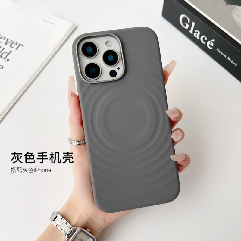Magnetic Liquid Silicone Case IPhone 16 Pro Max Shockproof Full Cover With Air Cushion Design