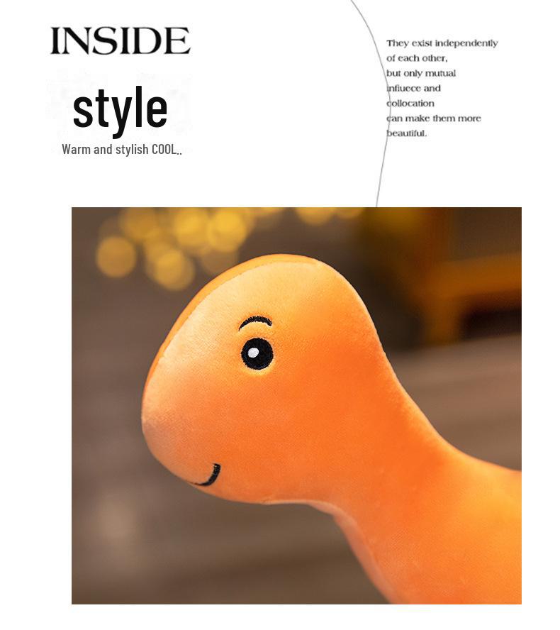 Плюшевая игрушка динозавра: Милая спящая кукла и подушка для детей