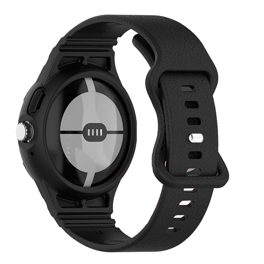 Чехол+Силикон Для Google Pixel Watch Ремешок Аксессуары Спортивные Умные Часы Интегрированный Наручный Браслет Ремешок Пояс Ремешок Pixel Watch 2