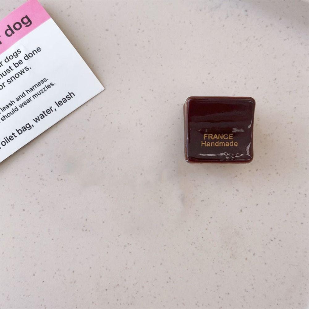 Hair Grab Clip Acetate Hair Clips Square Mini Hair Claw Retro   Daily